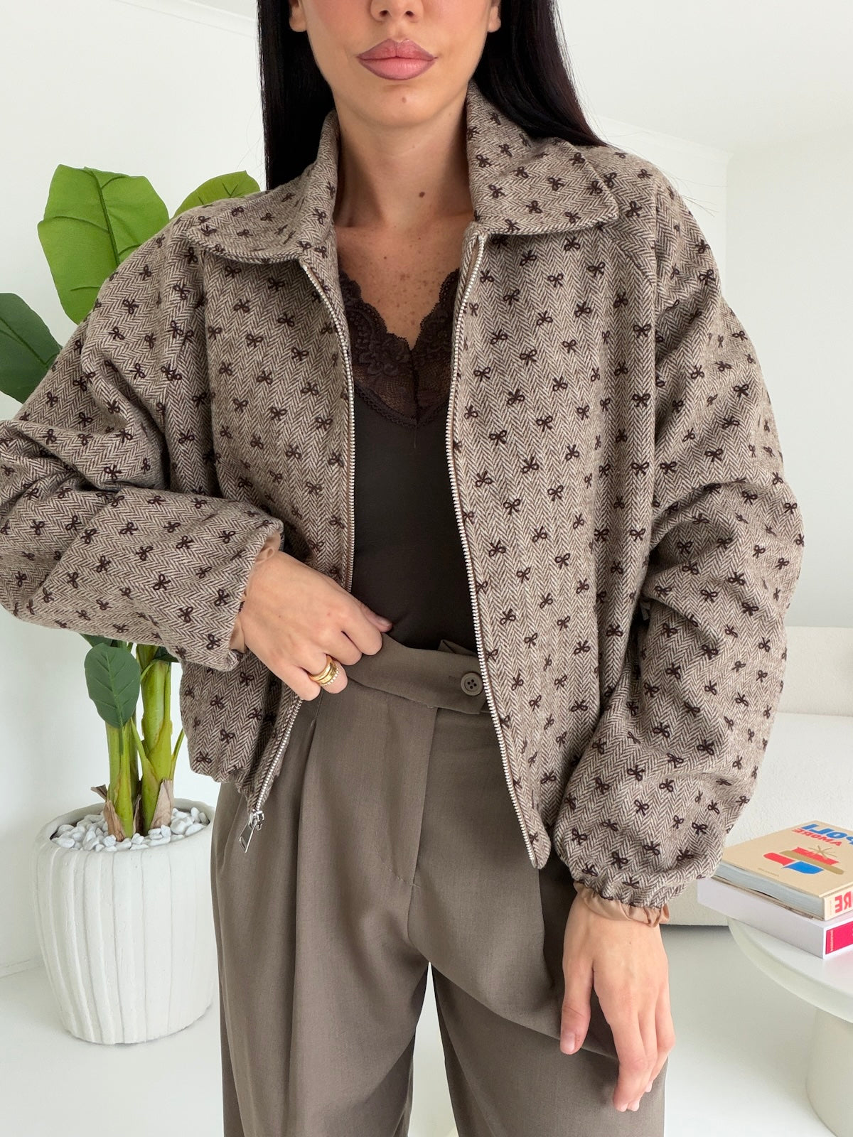 M29019-BOMBER FLAKE TAUPE