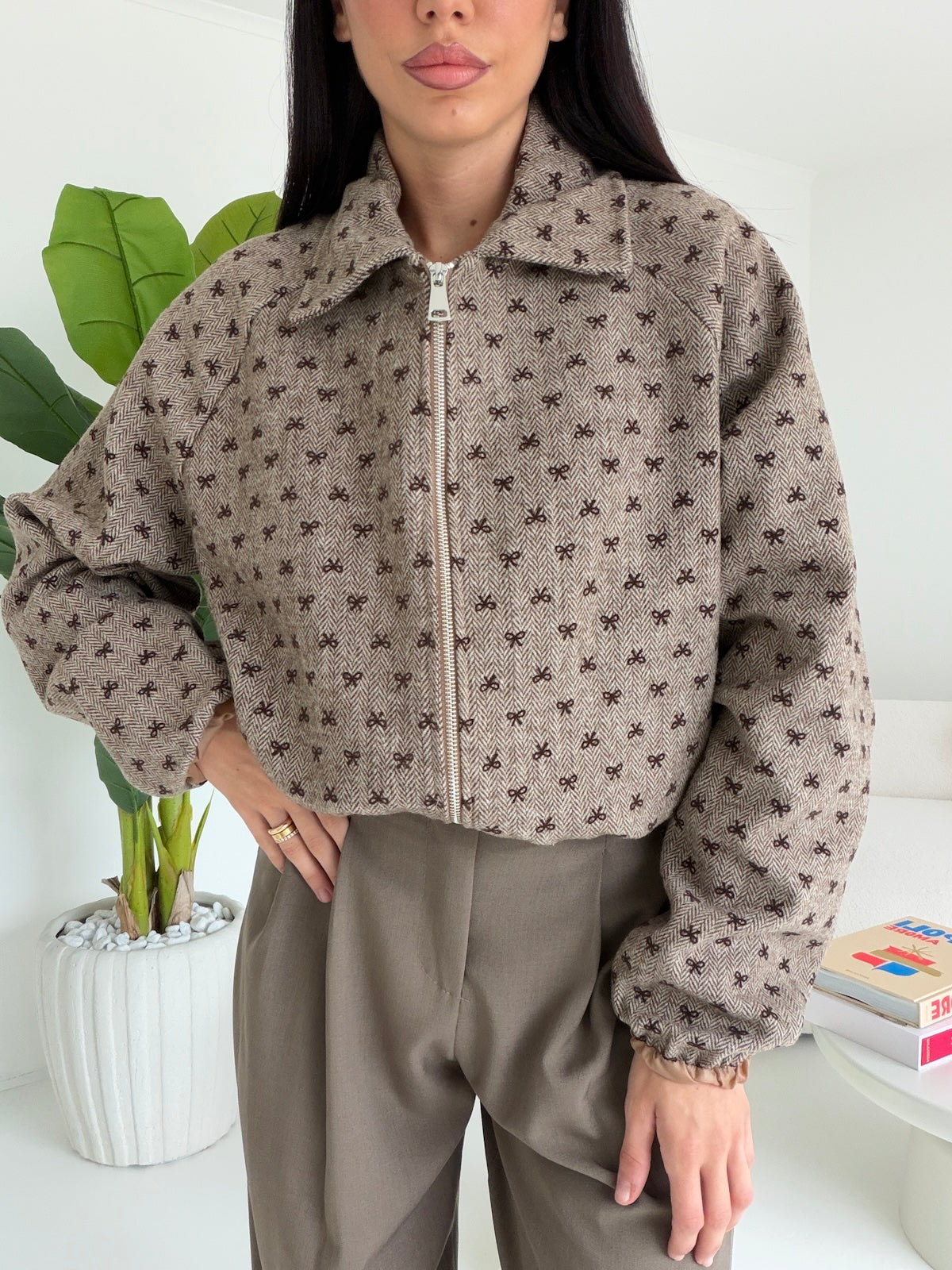 M29019-BOMBER FLAKE TAUPE