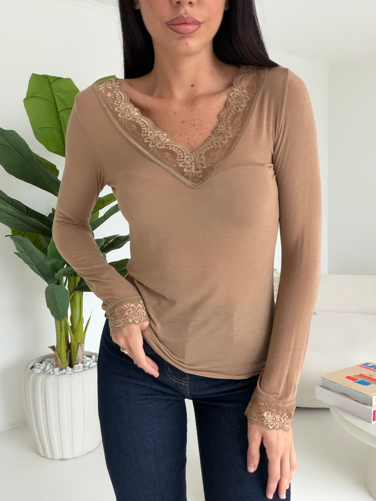 MAGLIA LILY BISCOTTO