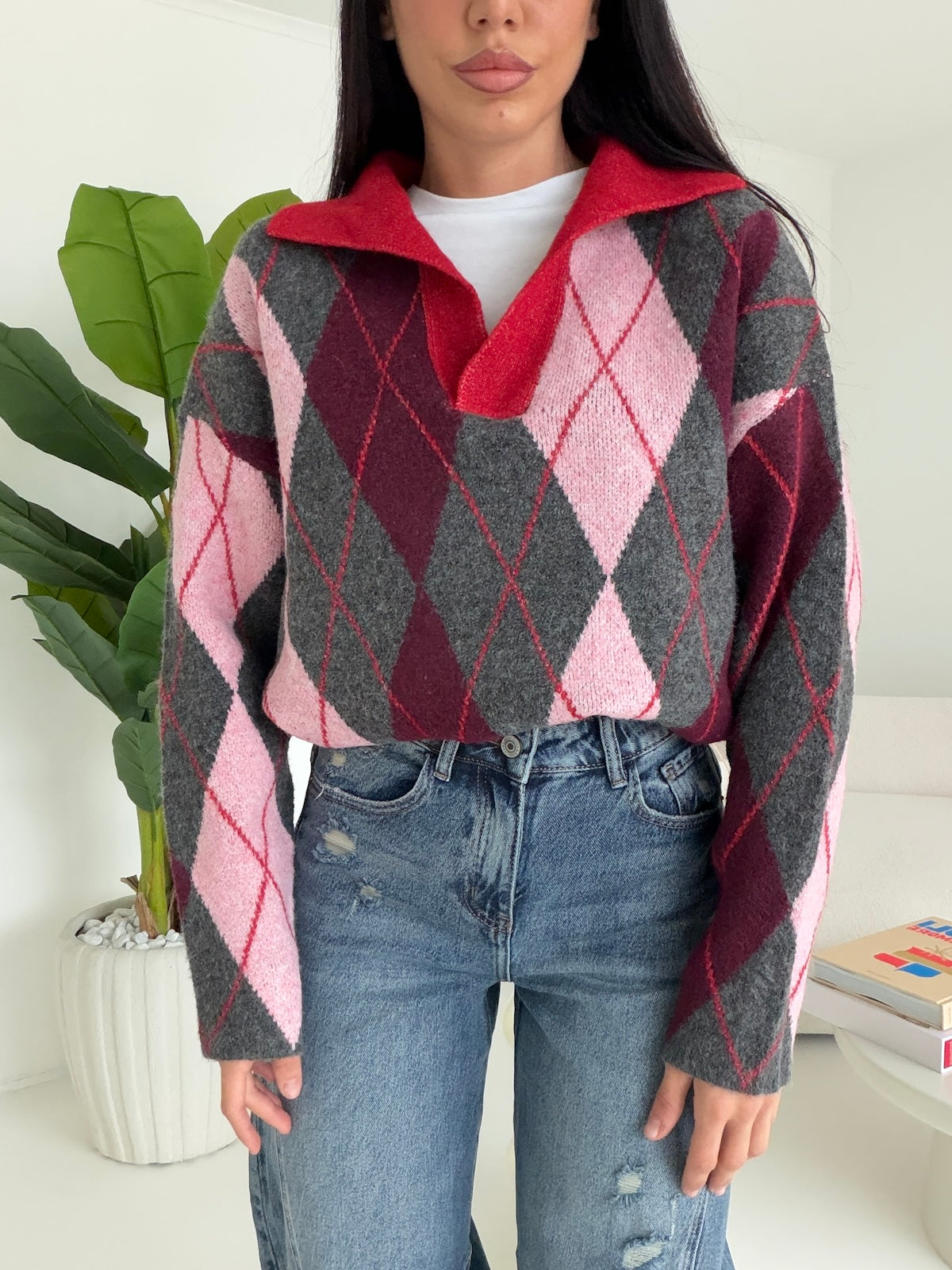 HH69721-PULL ROMBI GREY