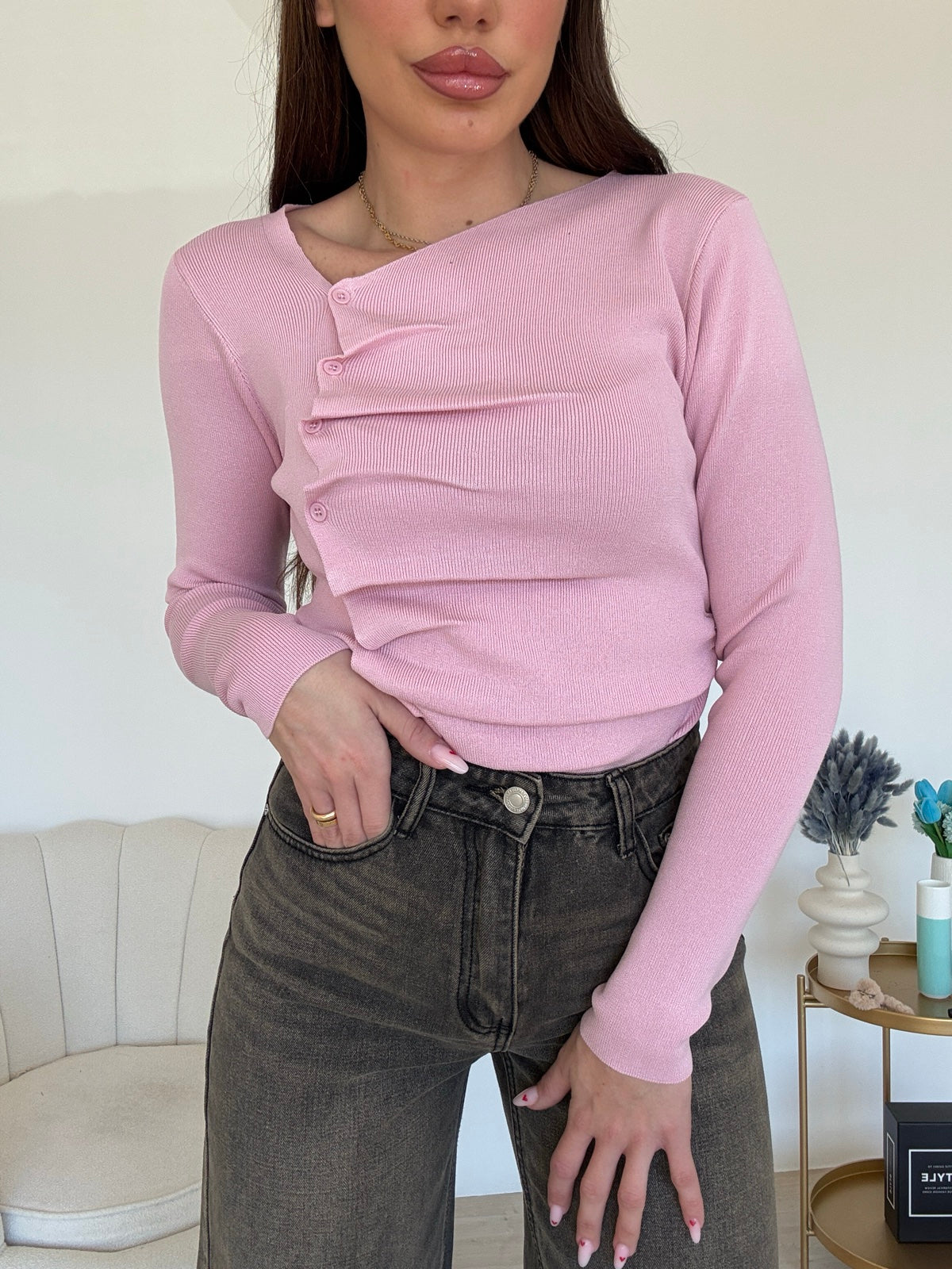 6381-MAGLIA TORCHON PINK