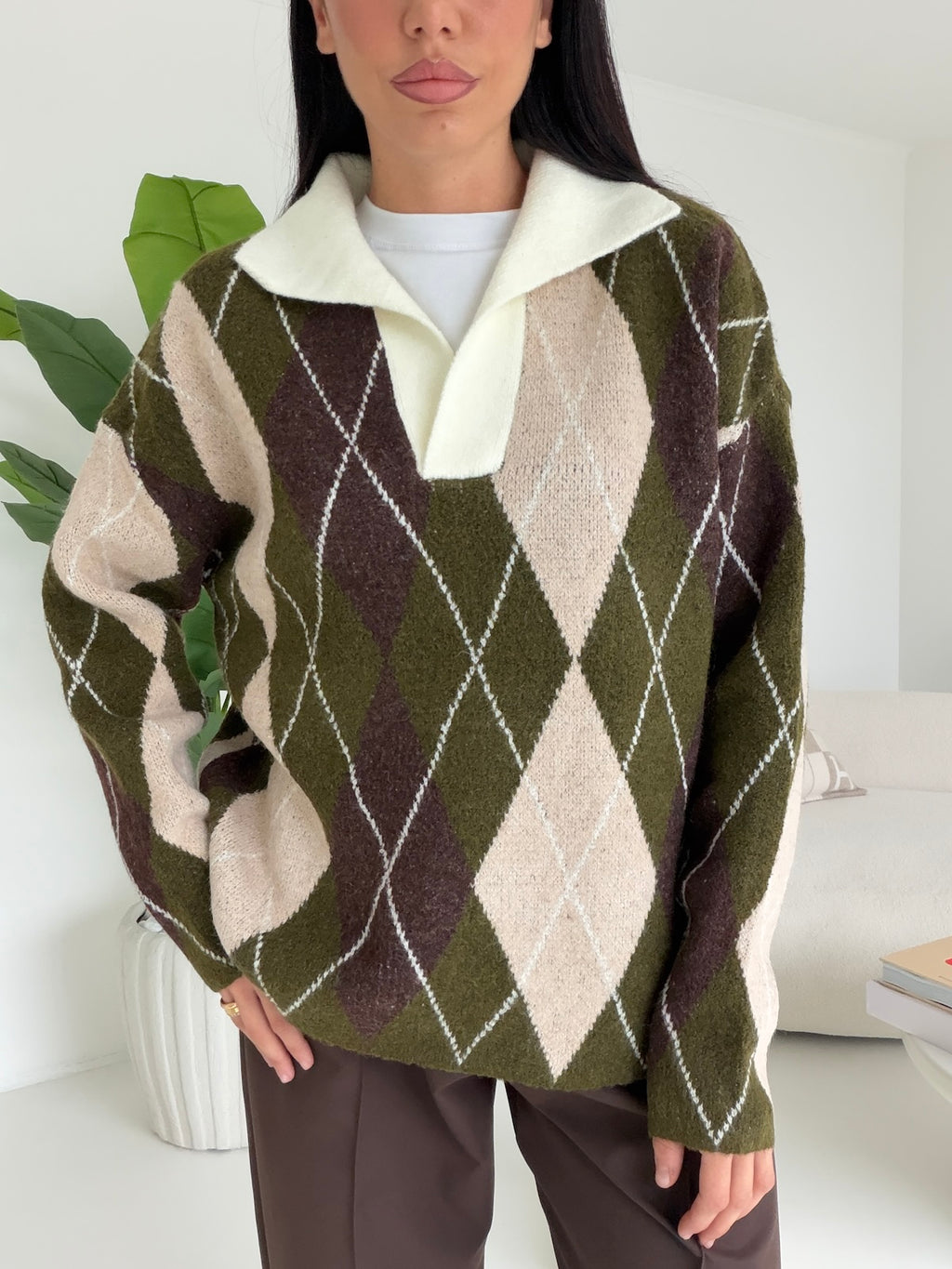 HH69721-PULL ROMBI MILITARE