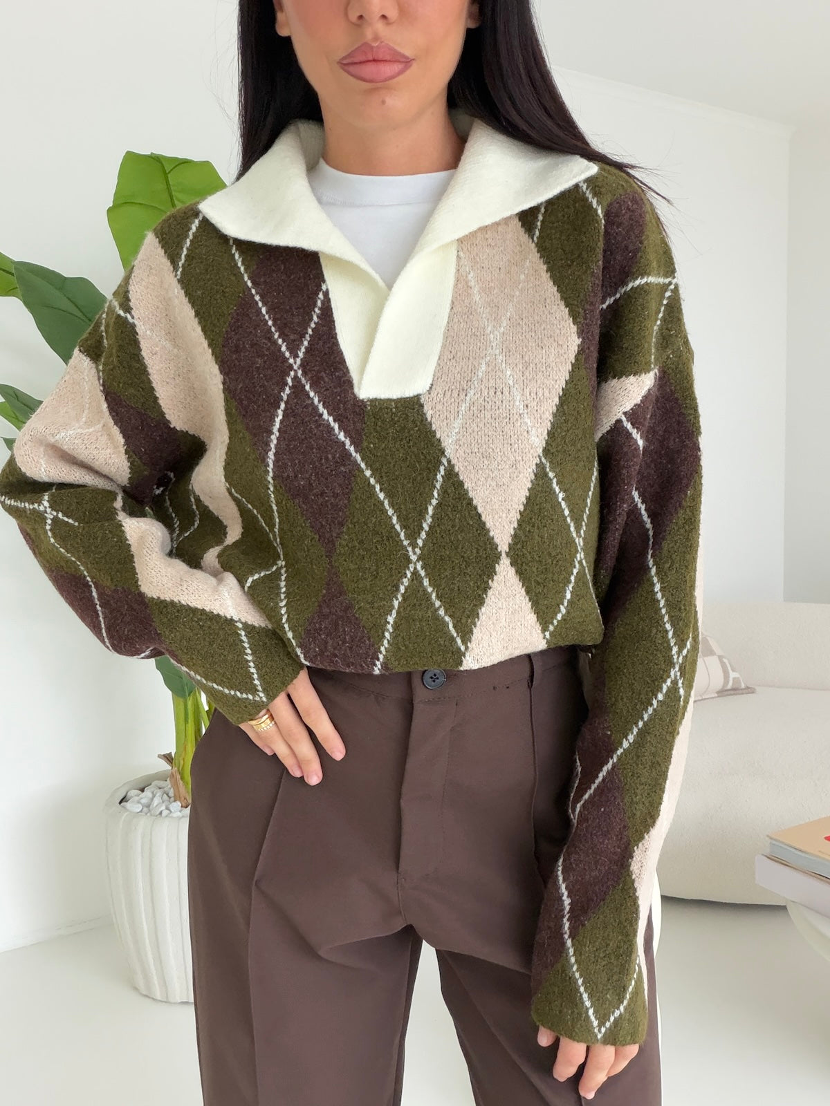 HH69721-PULL ROMBI MILITARE