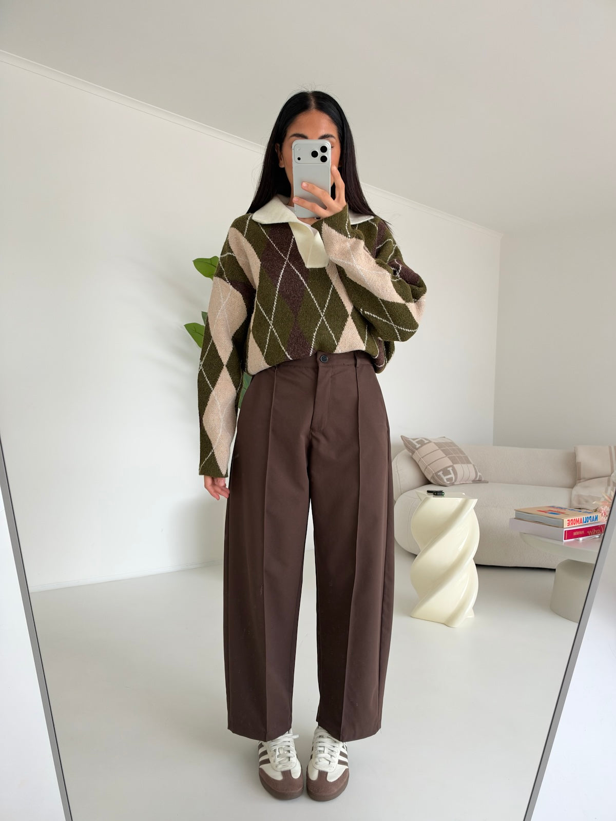 PANTALONE SLOUCHY CHOCO