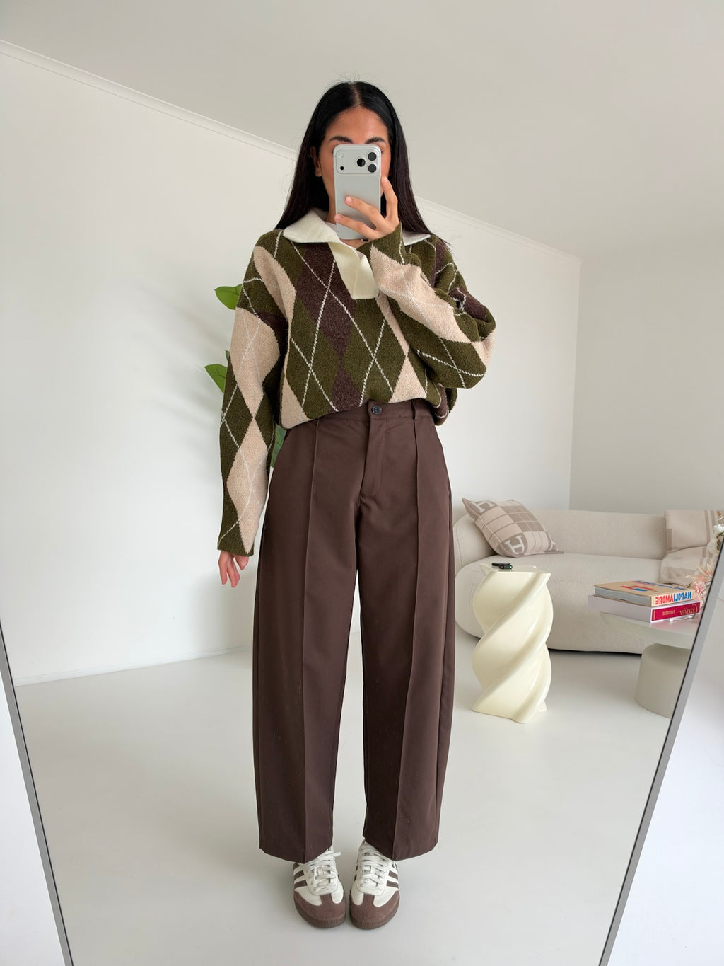 PANTALONE SLOUCHY CHOCO