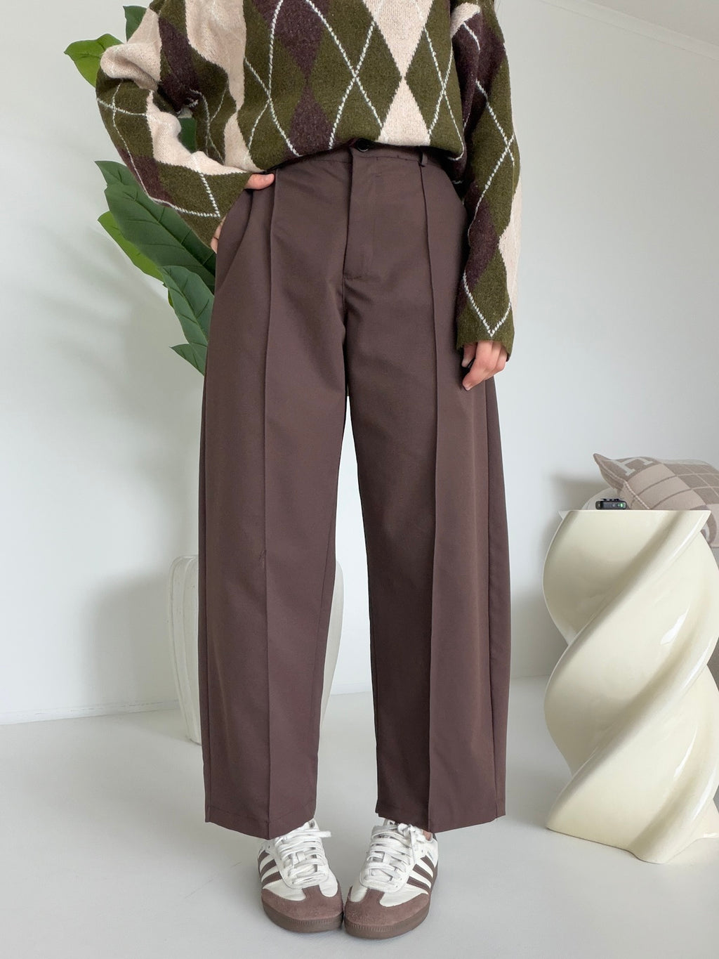 PANTALONE SLOUCHY CHOCO