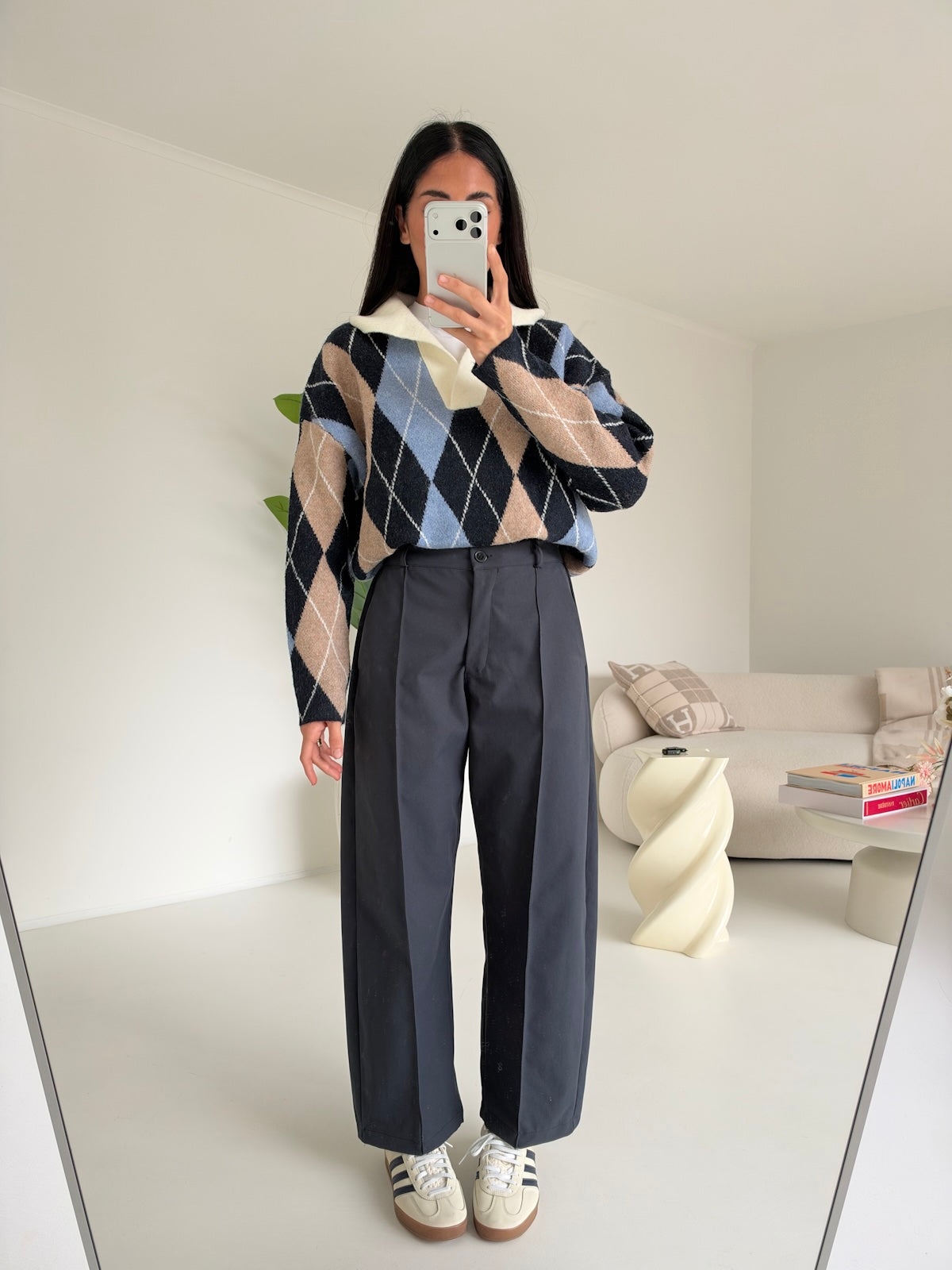 PANTALONE SLOUCHY NAVY