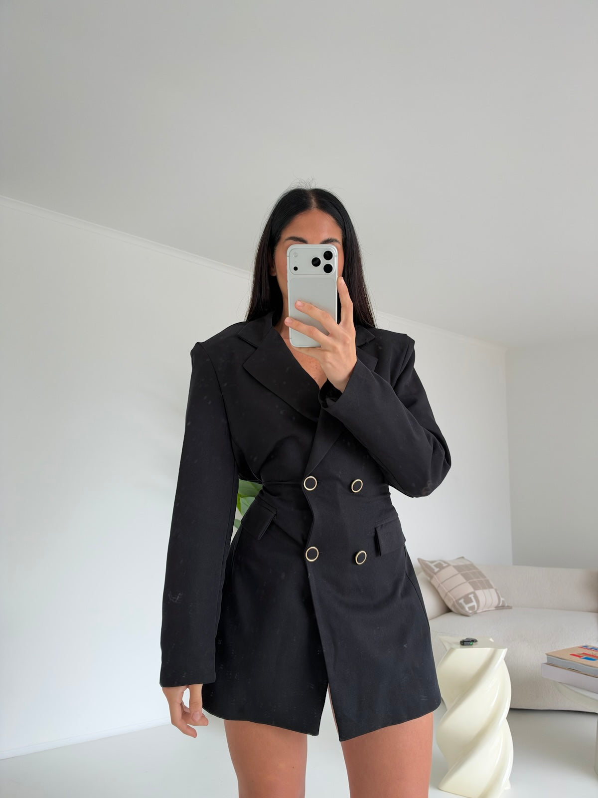 MINI ABITO GIACCA JUSTINE NERO