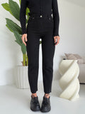 9303-JEANS TAGLIO VIVO NERO
