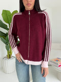 CARDIGAN AMIRA BORDEAUX