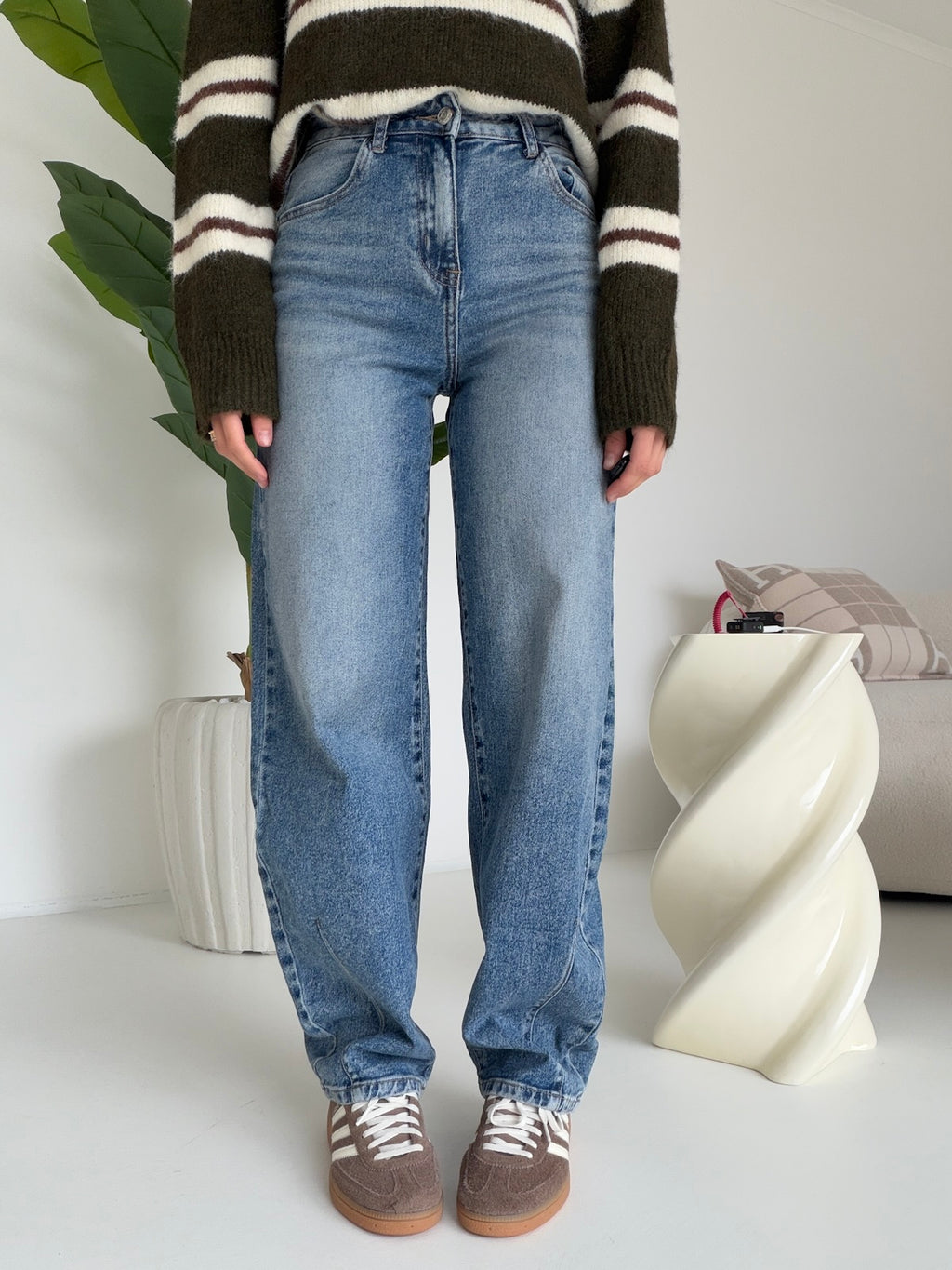 T8112-JEANS BARREL NIVES