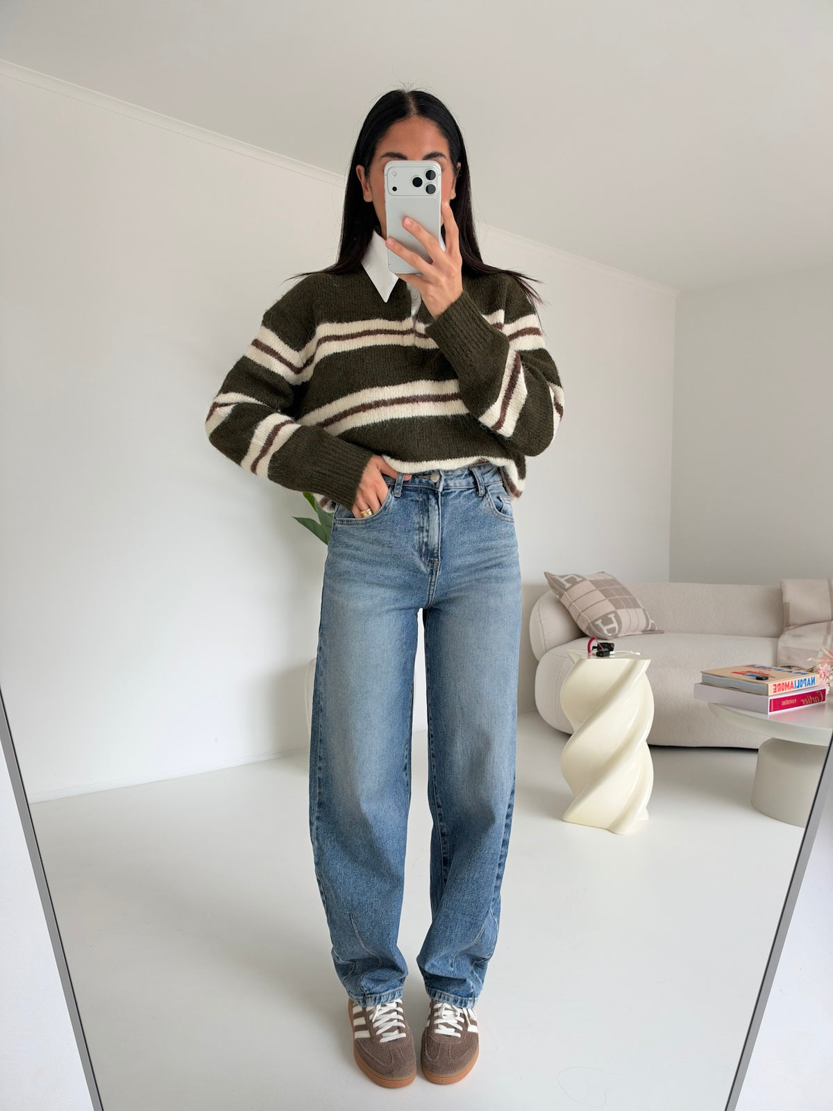 T8112-JEANS BARREL NIVES