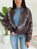 YHC7390-CARDIGAN BRAIES CHOCO