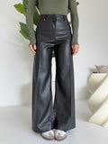 VS9026-1-PANTALONE IN ECO PELLE NERO