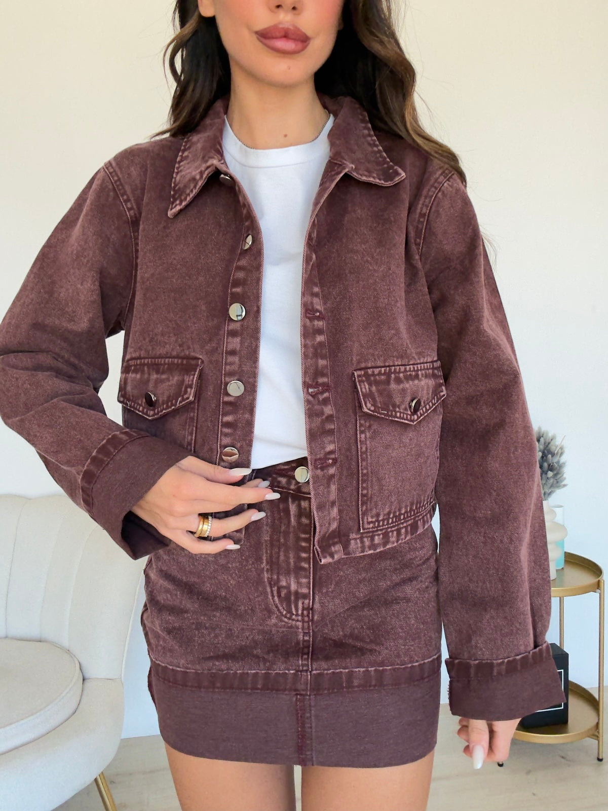 MF045-2-COORDINATO DENIM SLAVE BORDEAUX