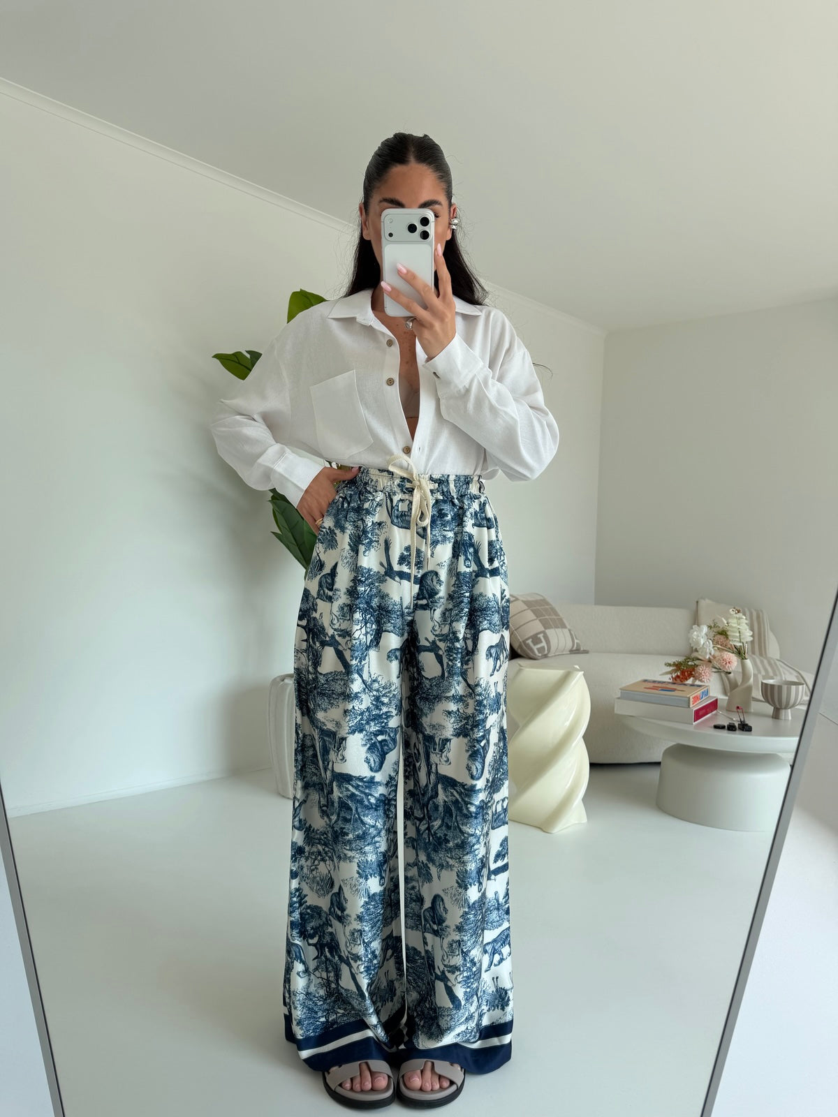CAMICIA IN SIMIL LINO MILK