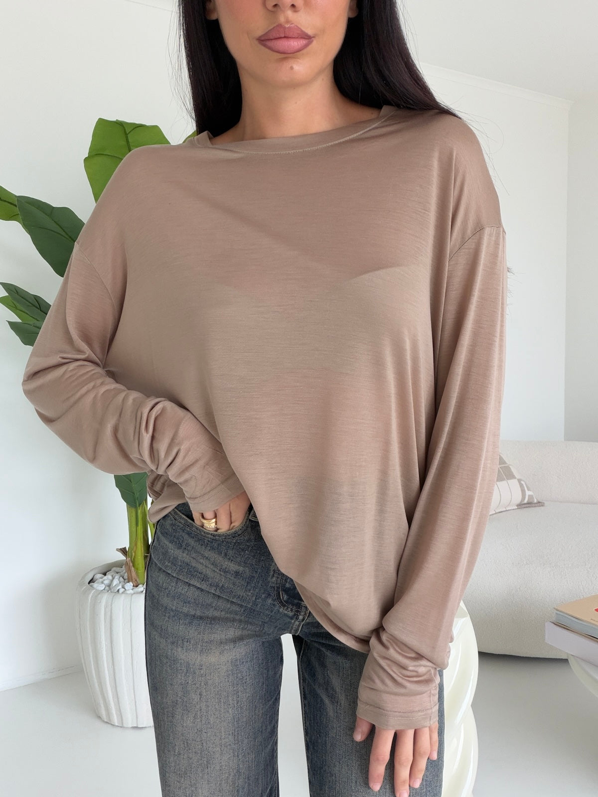 LA-006-MAGLIA LIAR TAUPE