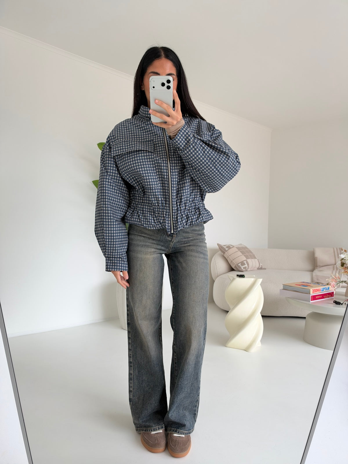 N2788-JEANS  GAMBA DRITTA IVORY