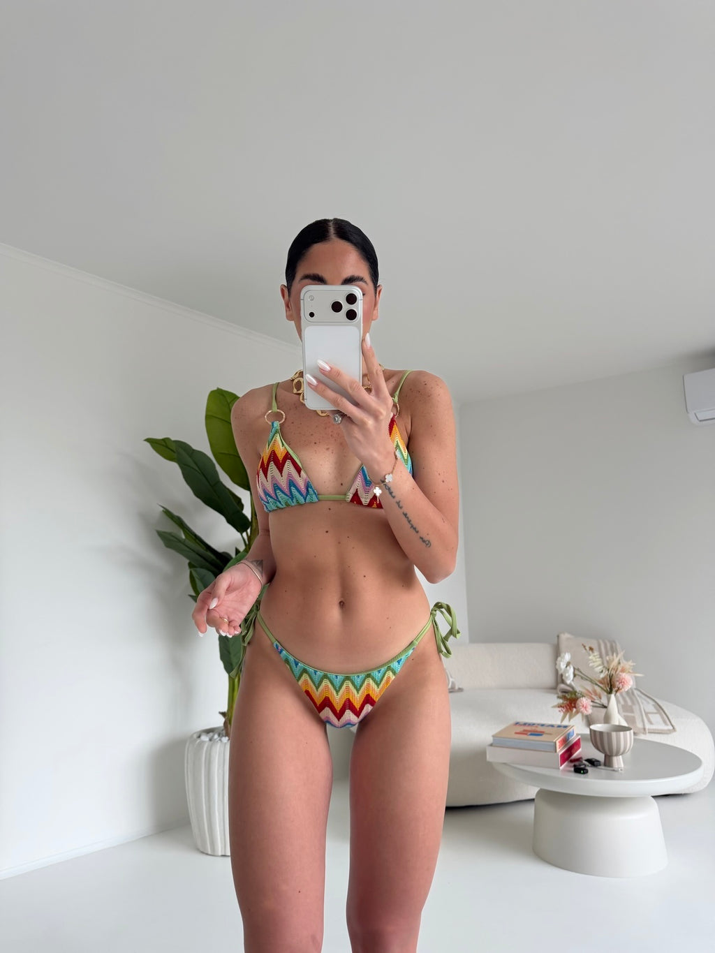 SE5666-1-SET ABITO+BIKINI MIAMI MACARON
