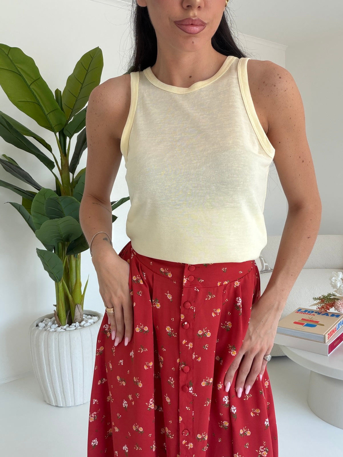 17242-CANOTTA HALTER YELLOW