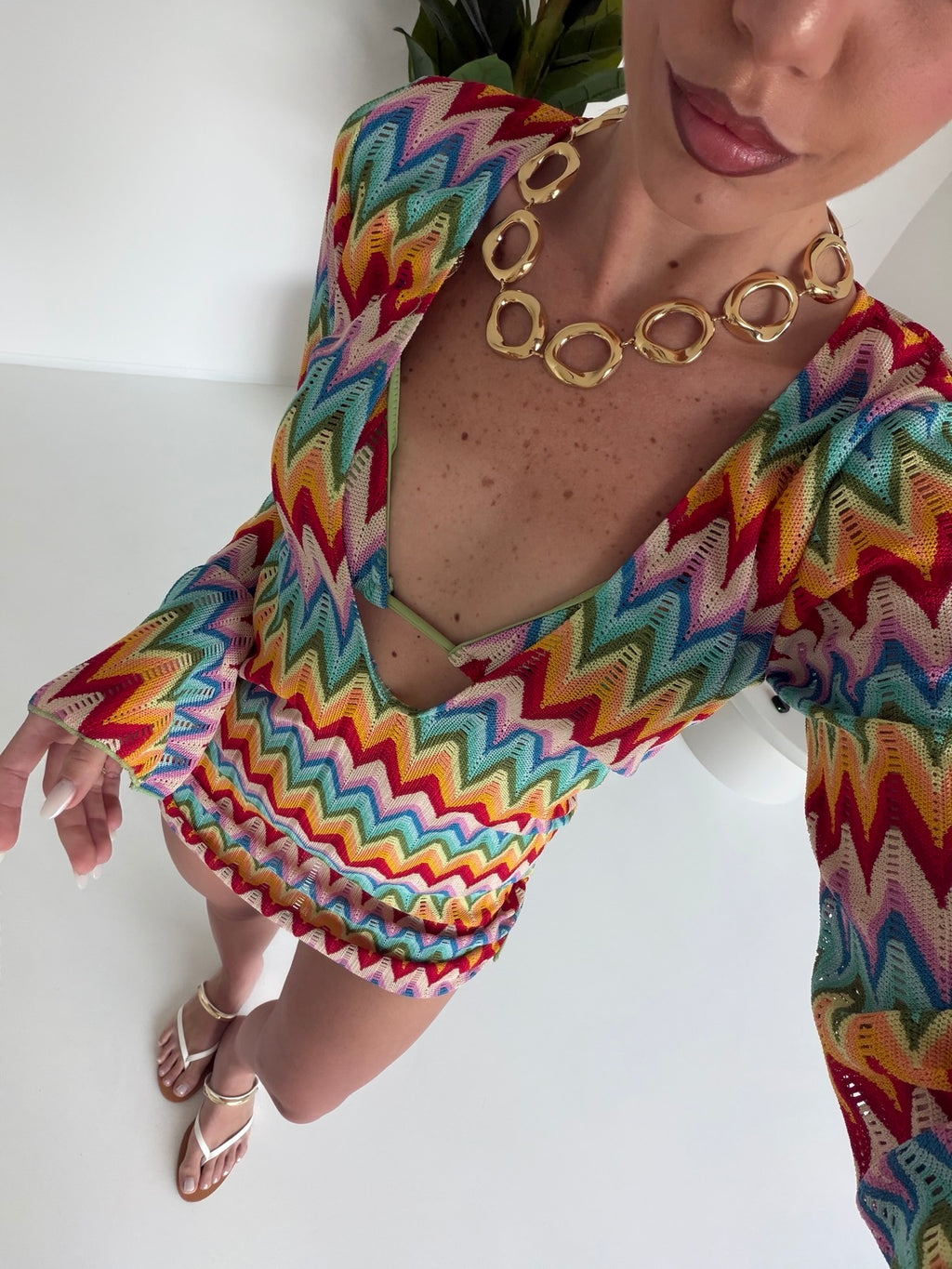 SE5666-1-SET ABITO+BIKINI MIAMI MACARON