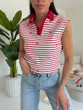 G68258-POLO FIOCCHETTI CHERRY
