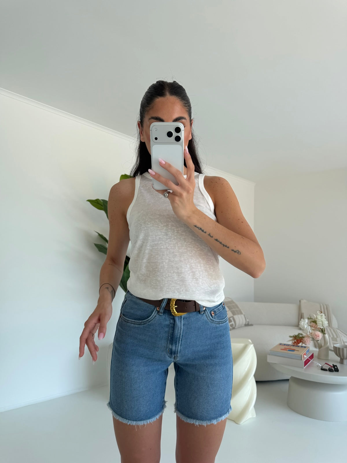 8100-SHORT+CINTURA DENIM