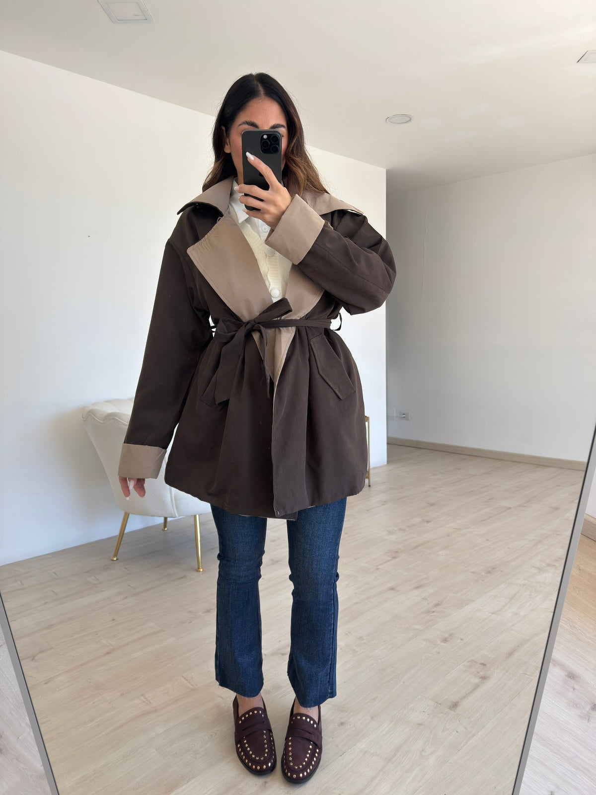 TRENCH ERIKA CHOCO