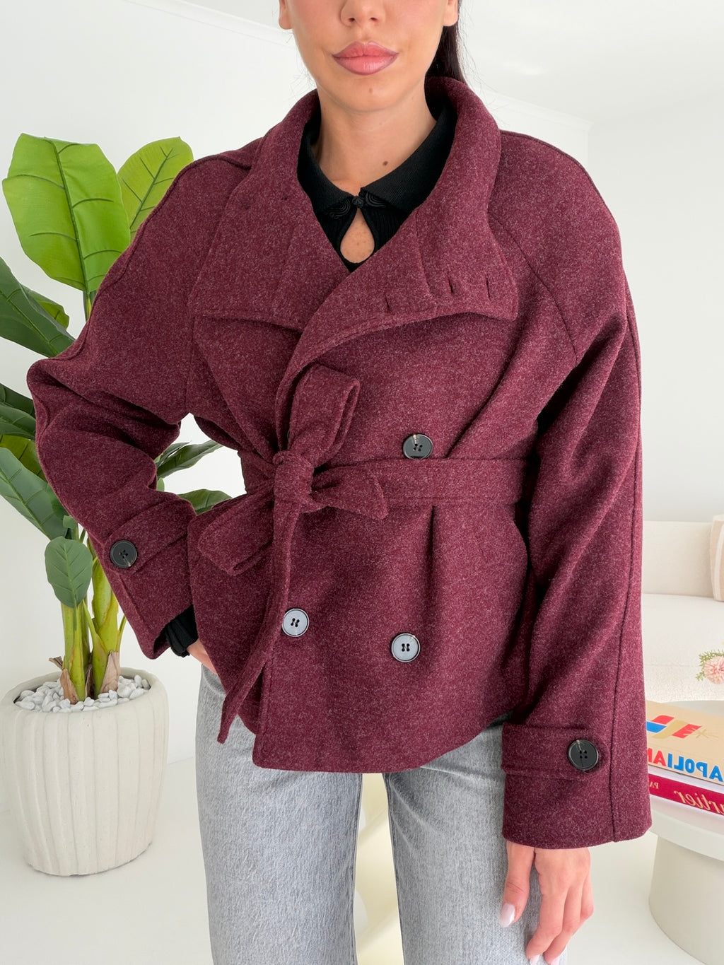 MINI TRENCH CLAUDIA WINE