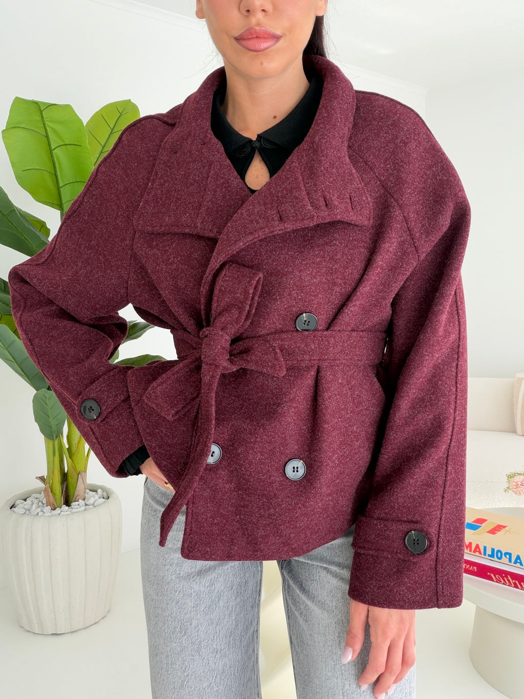 MINI TRENCH CLAUDIA WINE