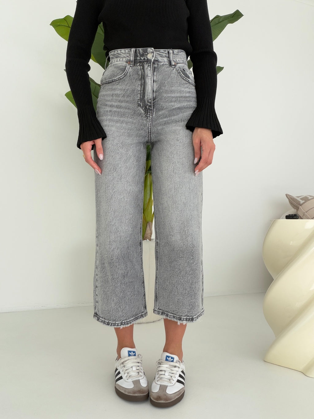 H3375-3-JEANS PALAZZO CROP GREY