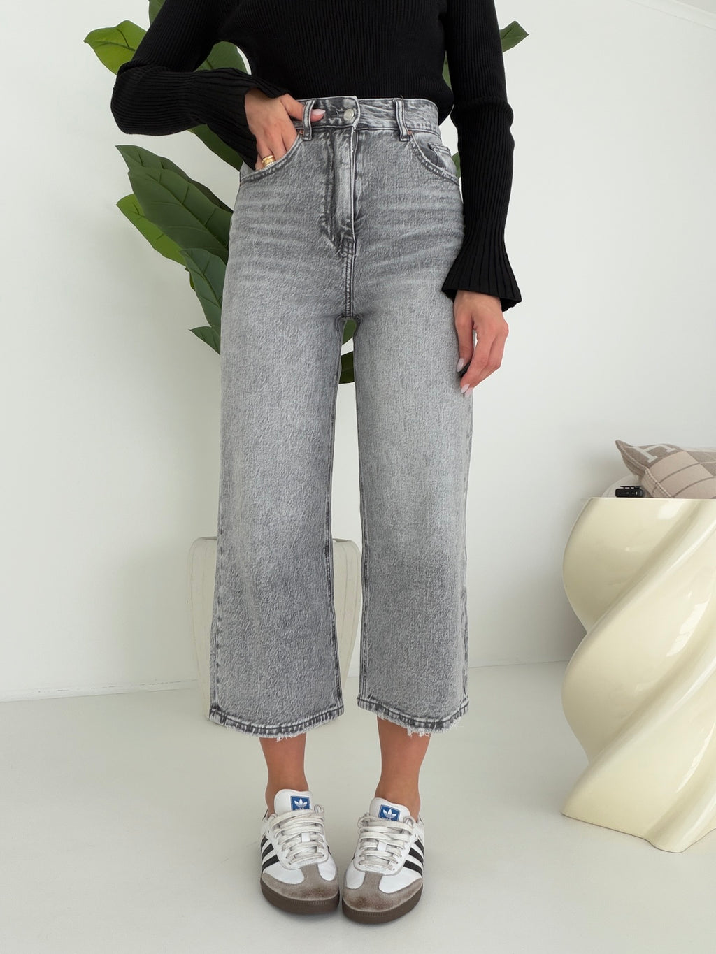 H3375-3-JEANS PALAZZO CROP GREY