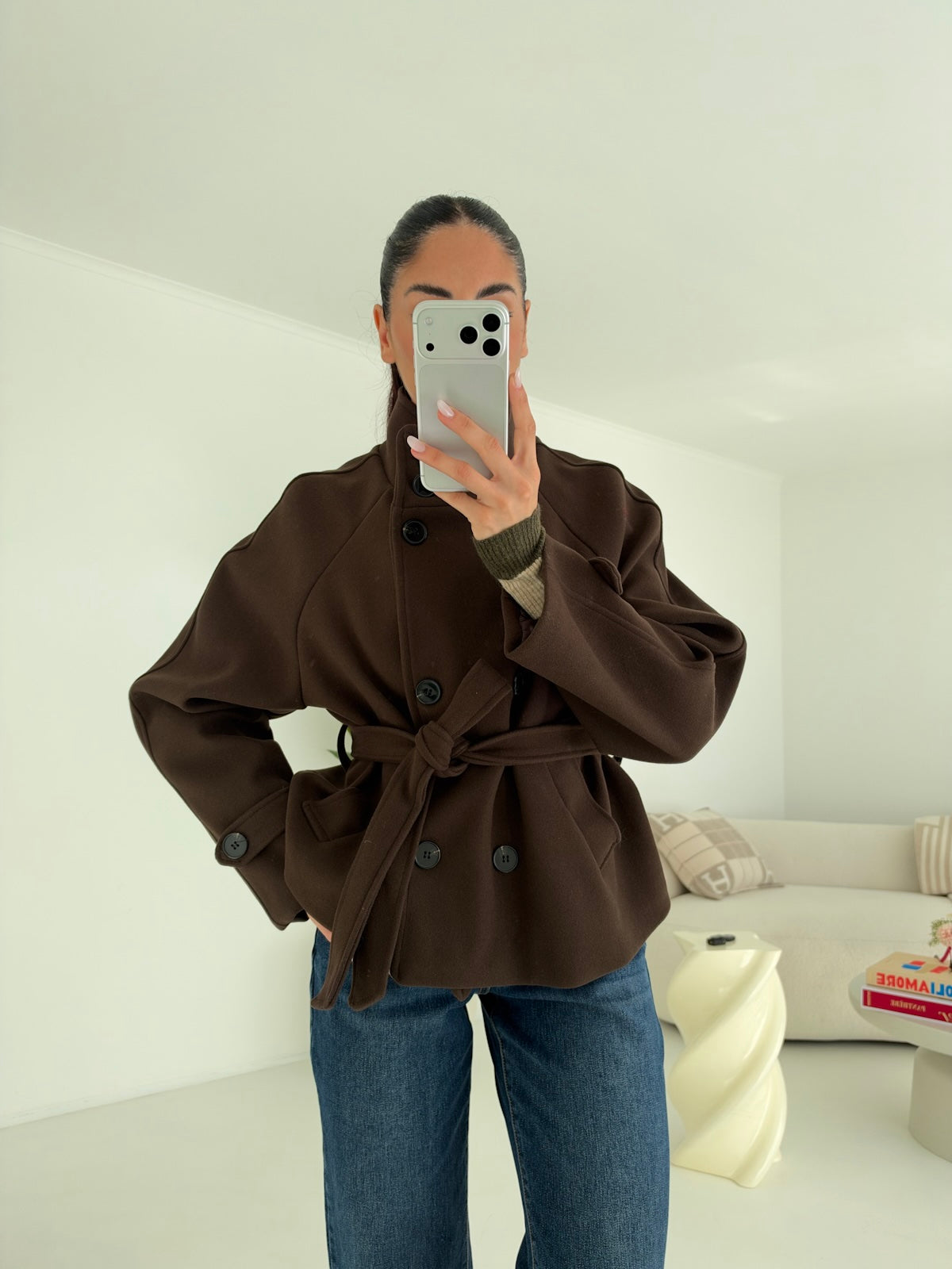 MINI TRENCH CLAUDIA CHOCO