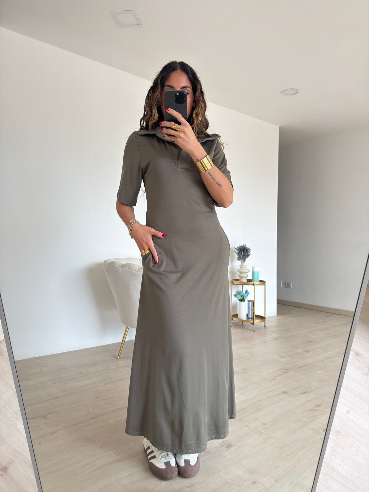 ABITO POLO VERDE MILITARE