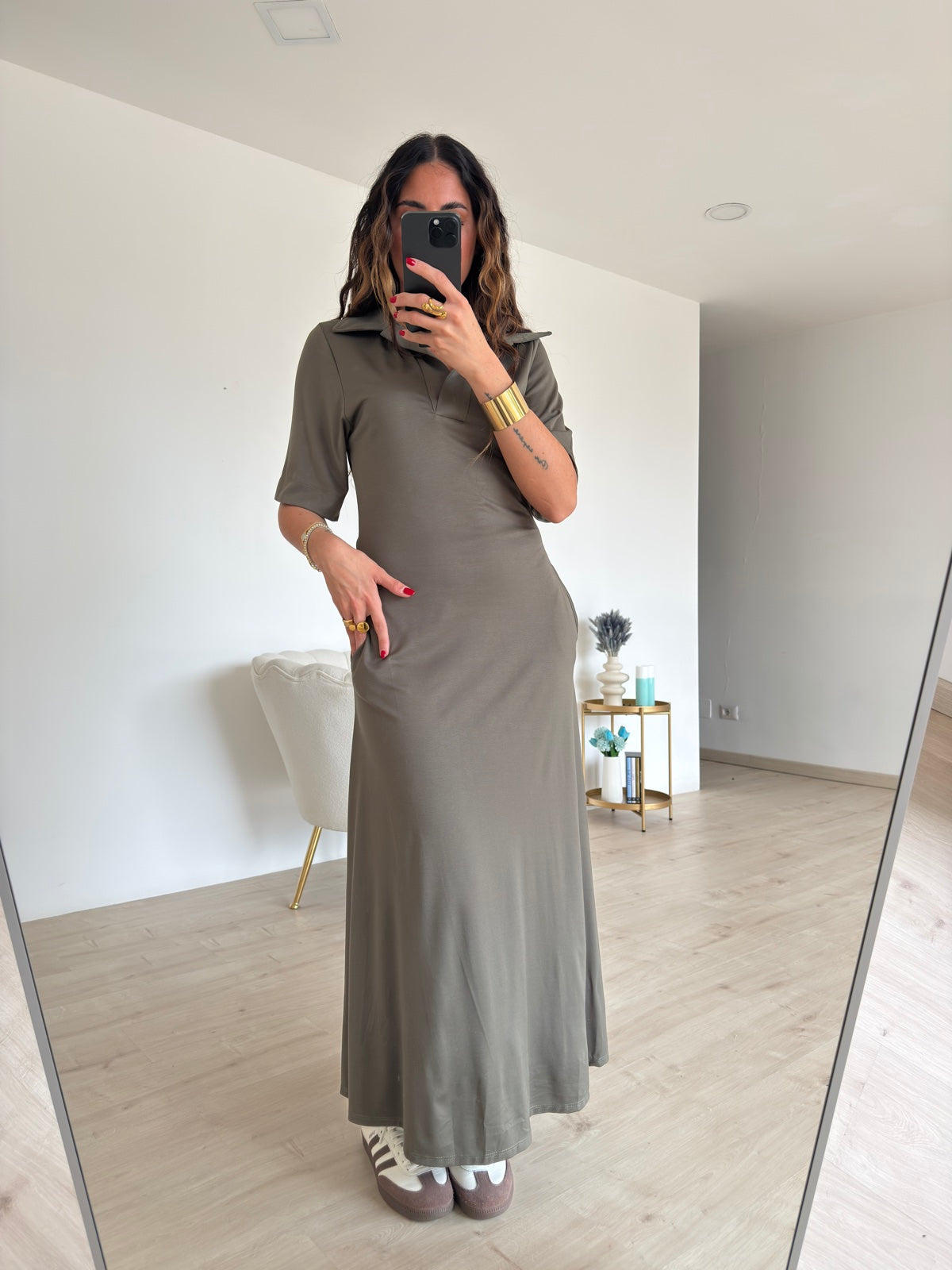 ABITO POLO VERDE MILITARE