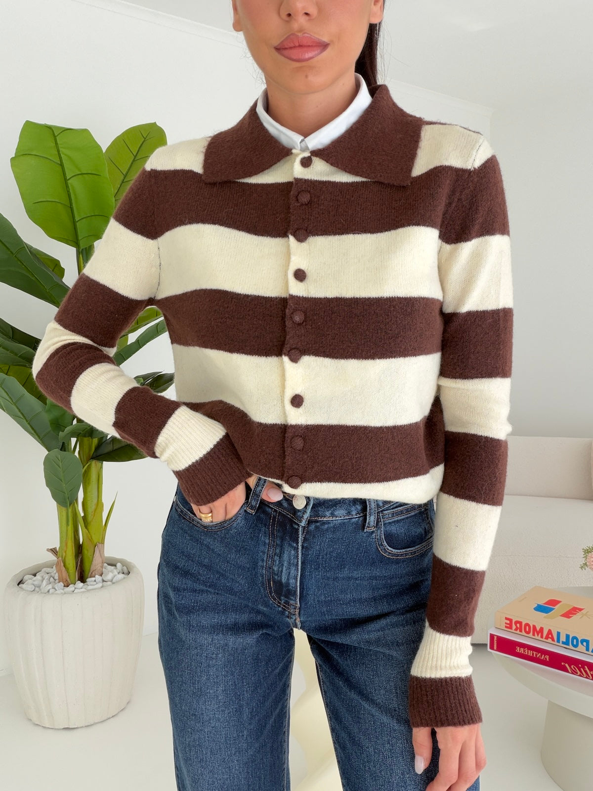 HE70128-CARDIGAN ELLIE CHOCO