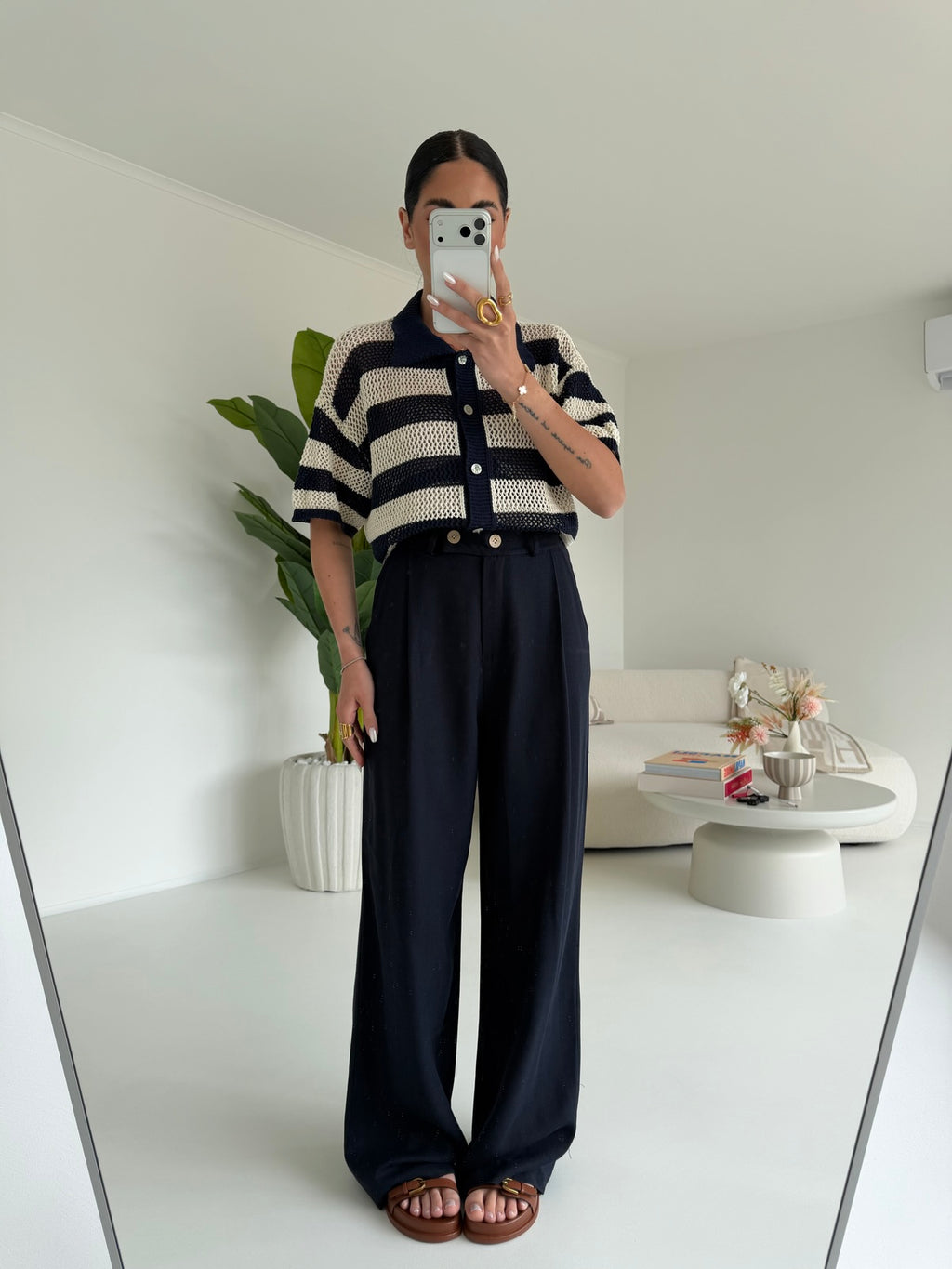 PANTALONE PALAZZO MUST NAVY