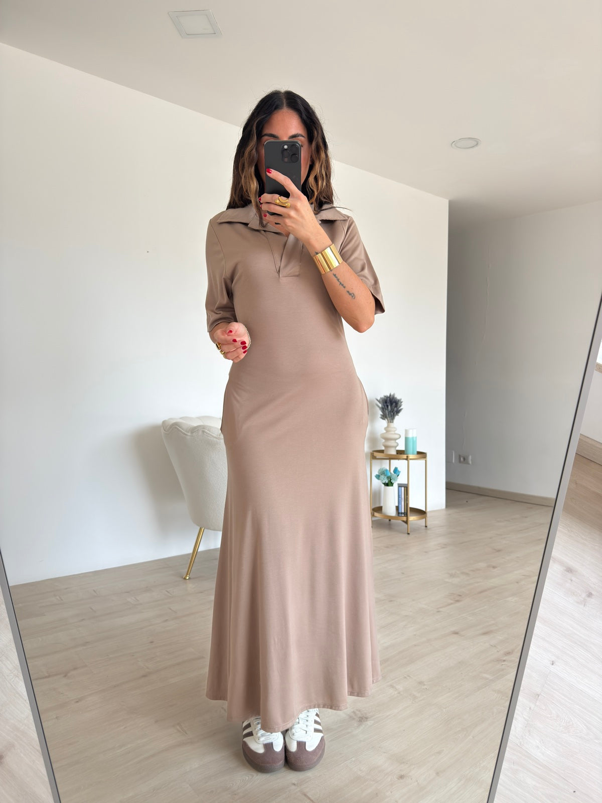 ABITO POLO TAUPE