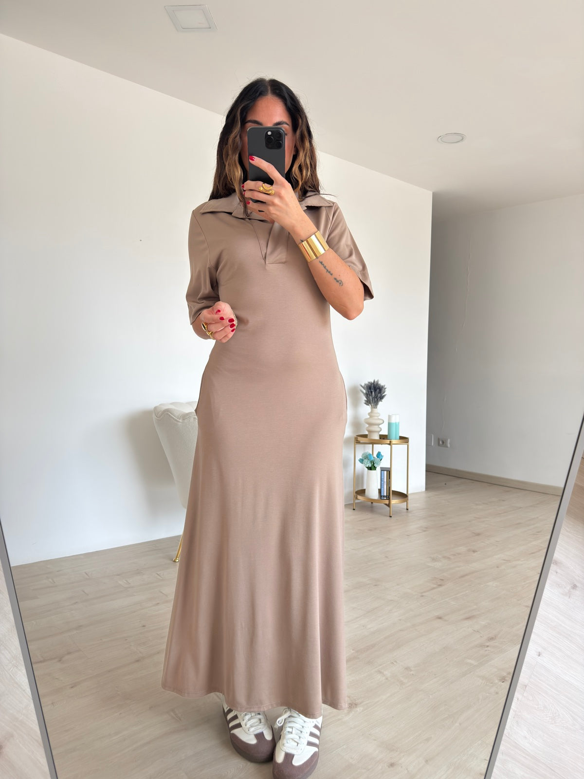 ABITO POLO TAUPE