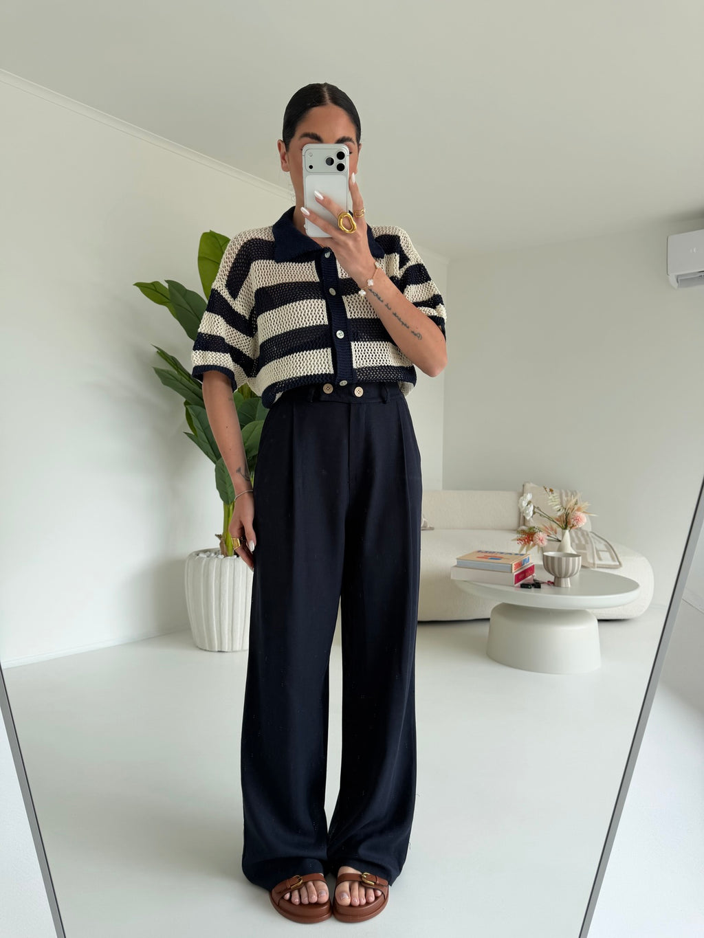 PANTALONE PALAZZO MUST NAVY