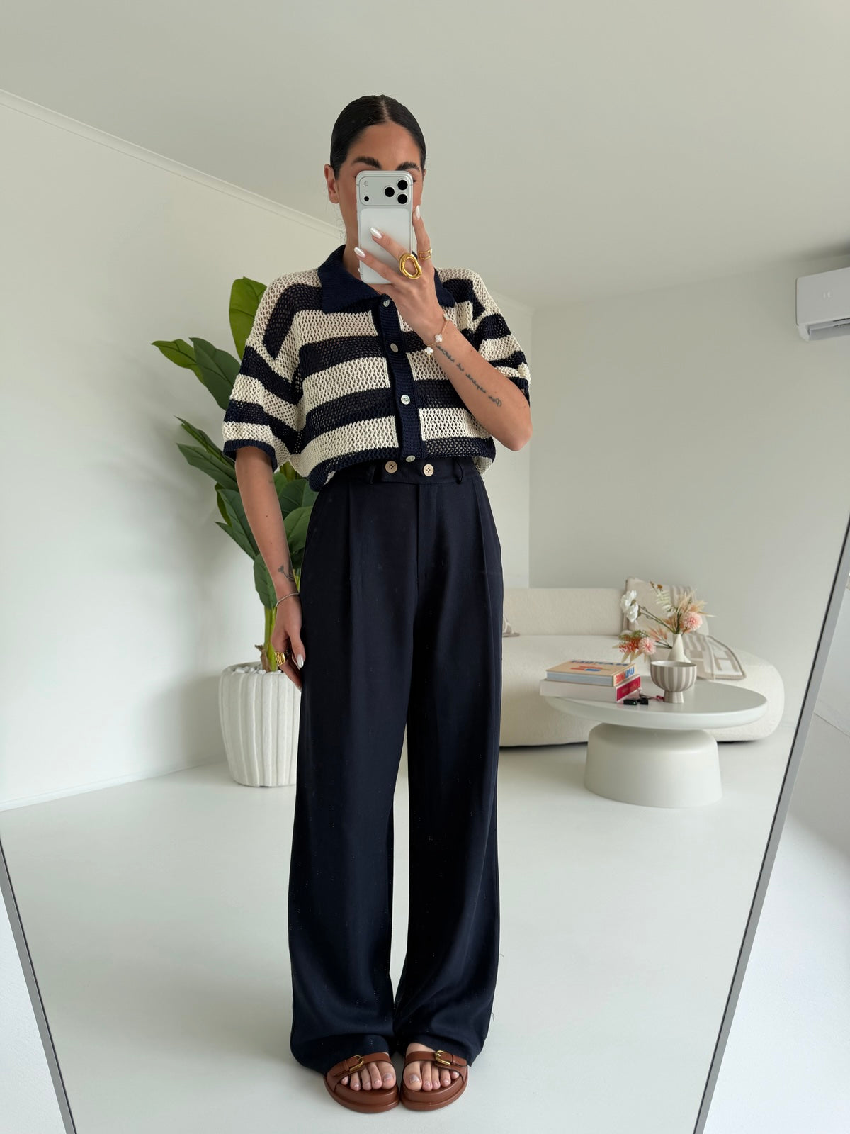 PANTALONE PALAZZO MUST NAVY