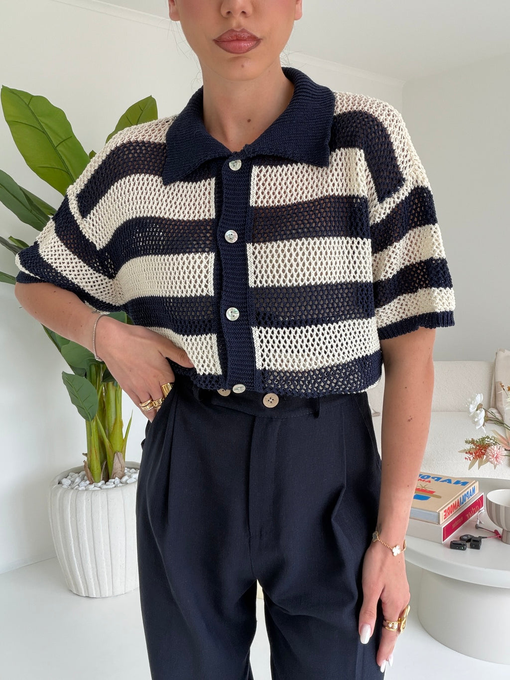 POLO STRIPES NAVY