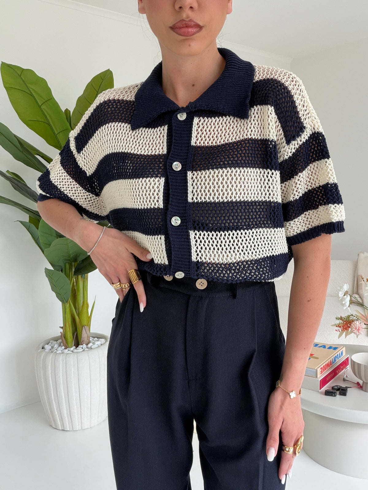 POLO STRIPES NAVY