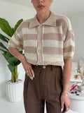 POLO STRIPES TAUPE