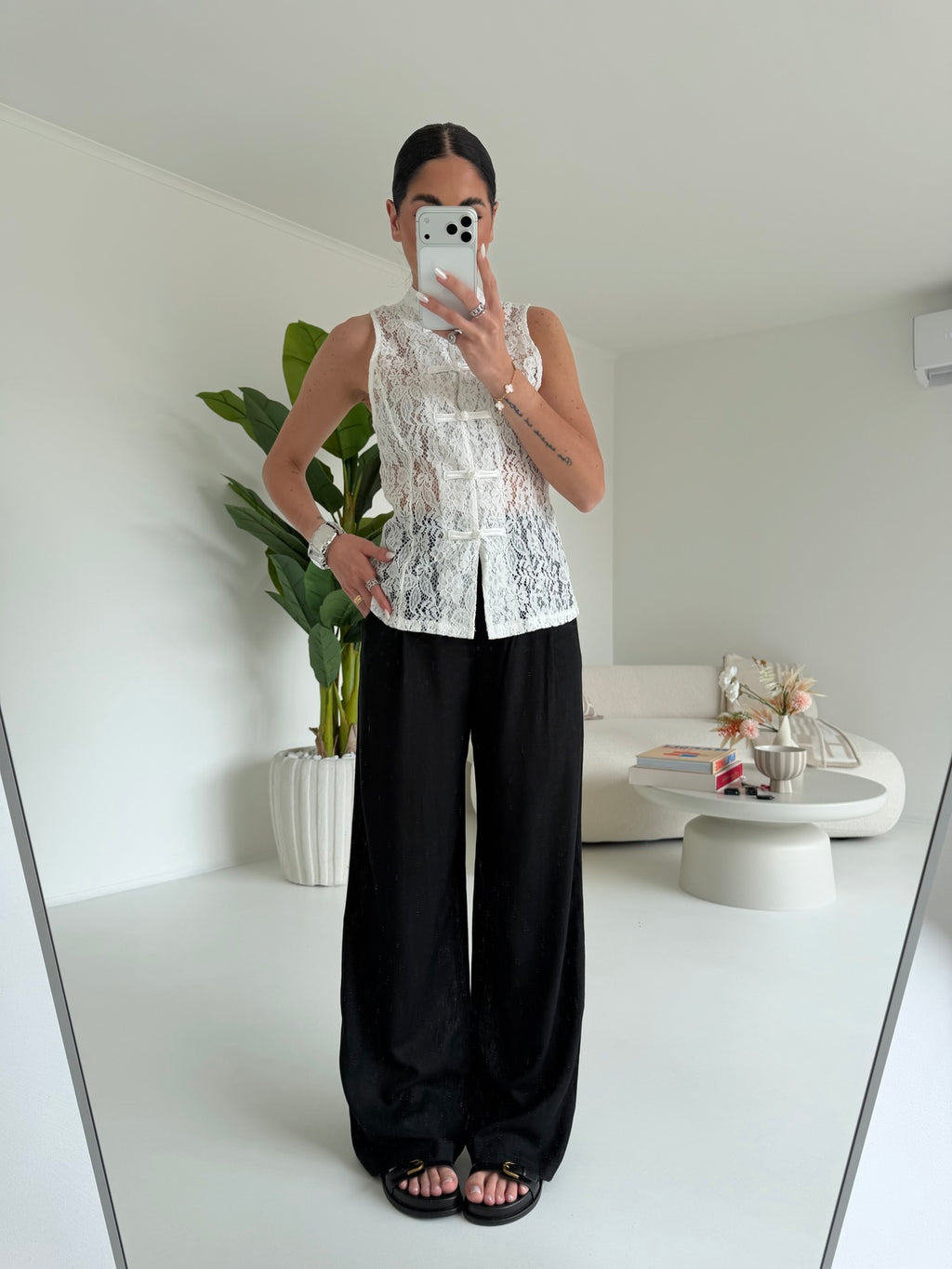 PANTALONE PALAZZO MUST NERO
