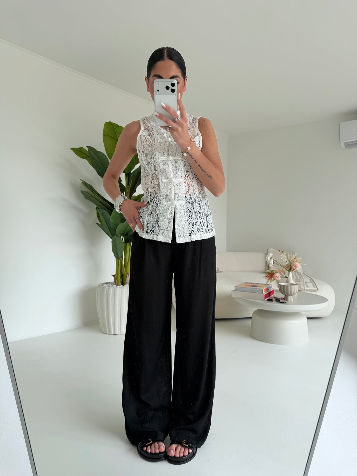 PANTALONE PALAZZO MUST NERO