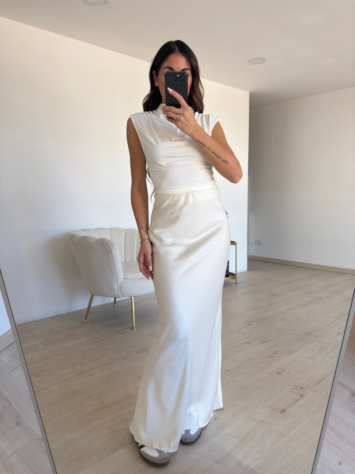 MAGLIA DRAPPEGGIO MILK