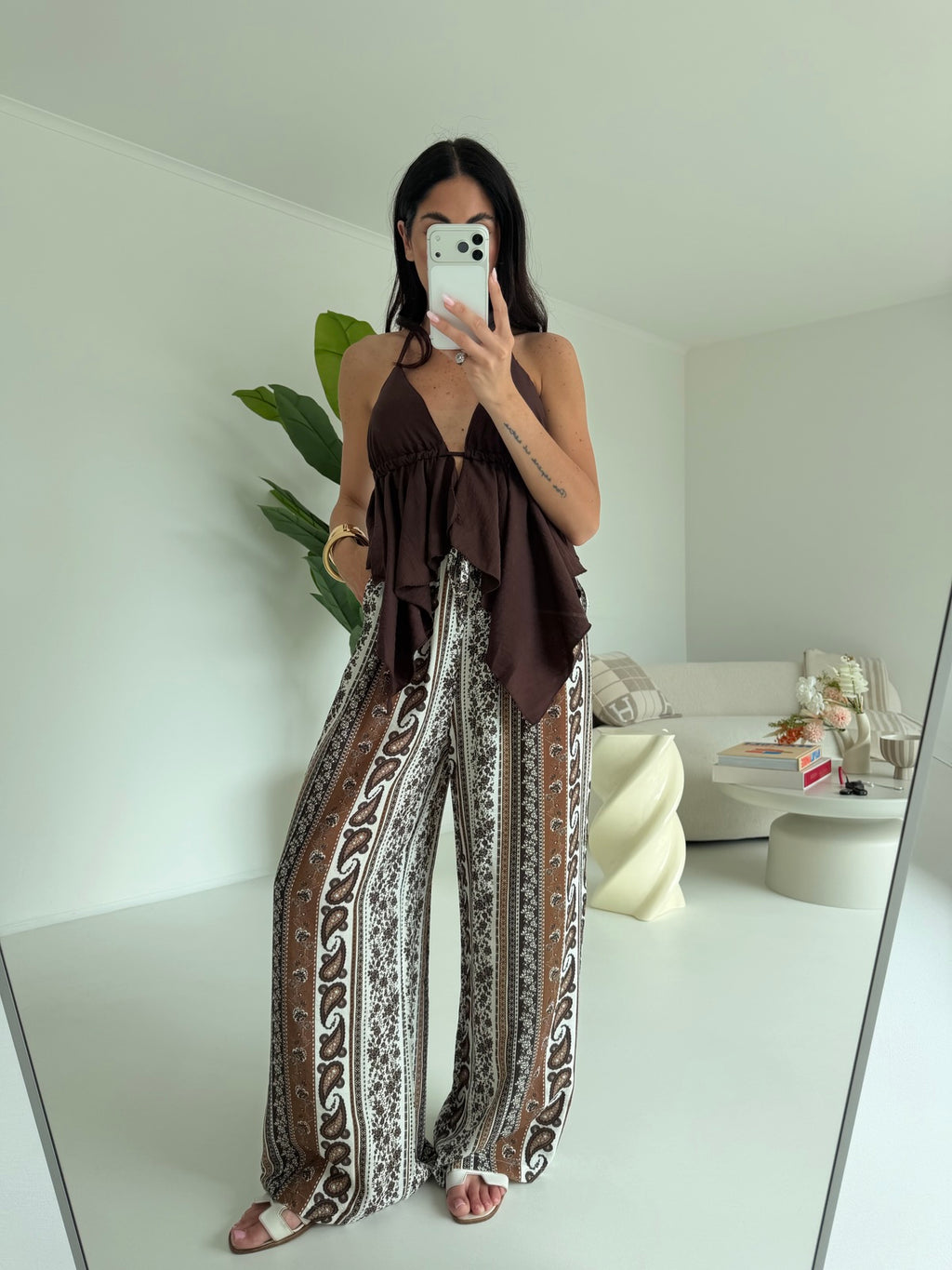 1188-PANTALONE EGYPT CHOCO