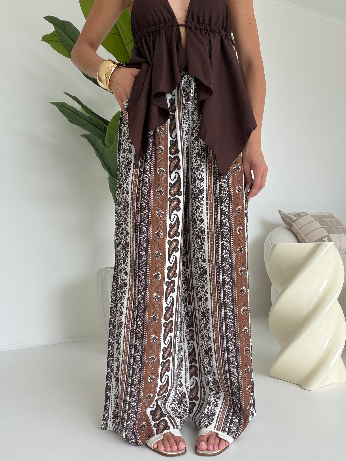 1188-PANTALONE EGYPT CHOCO
