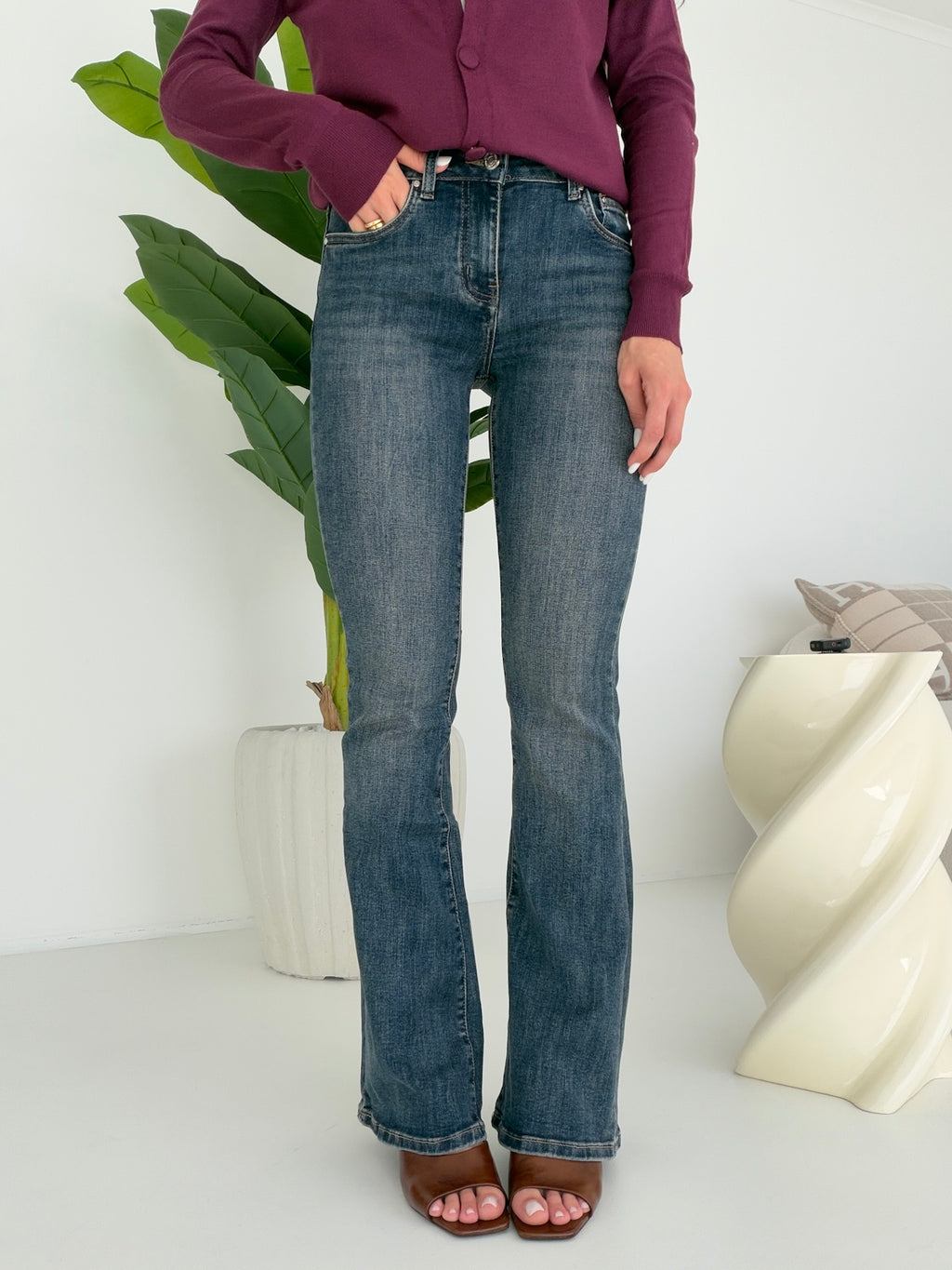 FLORA-17-JEANS ZAMPETTA DENIM+CINTURA DENIM SABBIATO